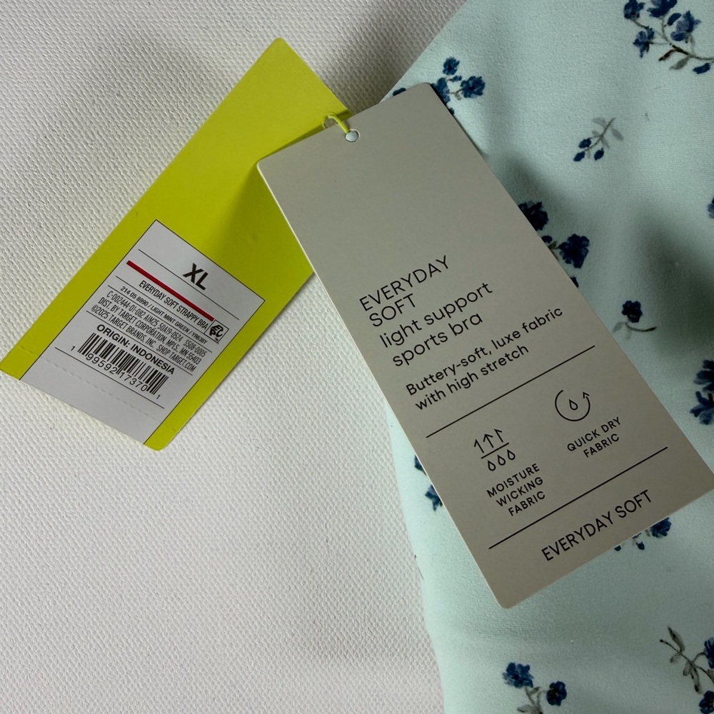 All In Motion Women Everyday Soft Light Support Bra - Light Mint Green All Sizes - Picture 9 of 16